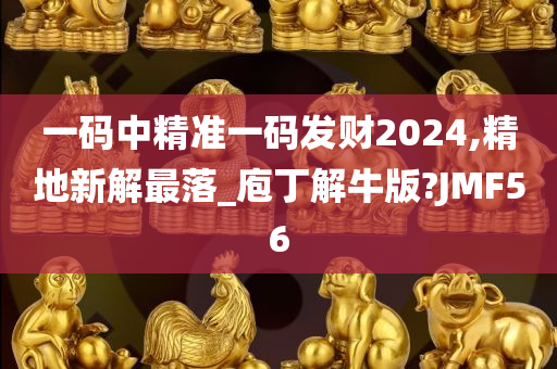 一码中精准一码发财2024,精地新解最落_庖丁解牛版?JMF56