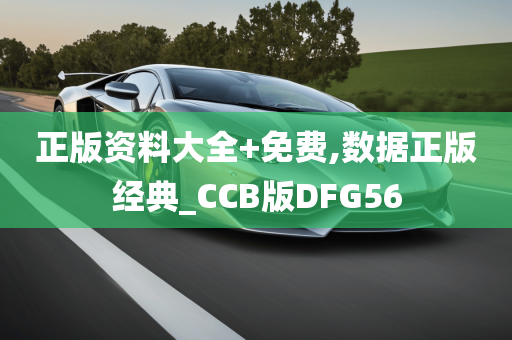 正版资料大全+免费,数据正版经典_CCB版DFG56