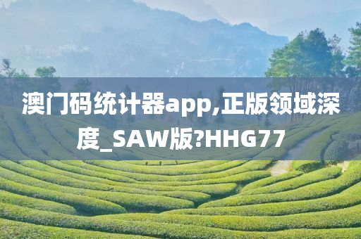 澳门码统计器app,正版领域深度_SAW版?HHG77