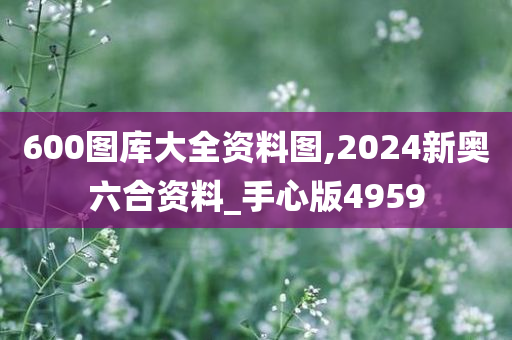 600图库大全资料图,2024新奥六合资料_手心版4959