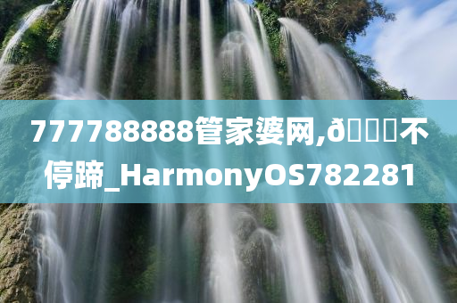 777788888管家婆网,🐎不停蹄_HarmonyOS782281