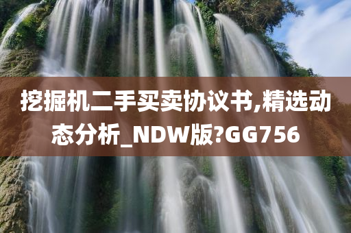 挖掘机二手买卖协议书,精选动态分析_NDW版?GG756