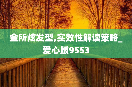 金所炫发型,实效性解读策略_爱心版9553