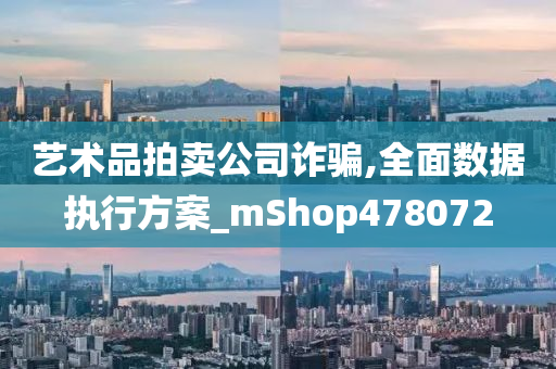 艺术品拍卖公司诈骗,全面数据执行方案_mShop478072