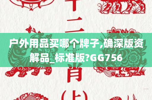 户外用品买哪个牌子,确深版资解品_标准版?GG756