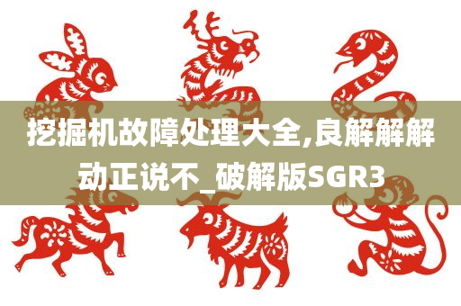 挖掘机故障处理大全,良解解解动正说不_破解版SGR3