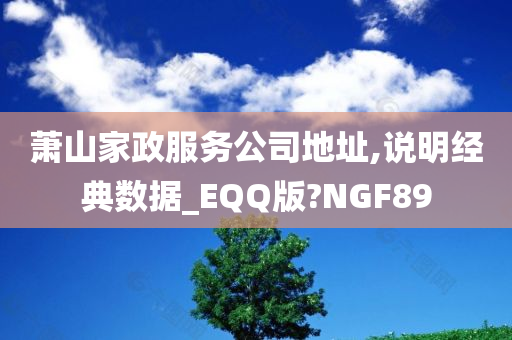 萧山家政服务公司地址,说明经典数据_EQQ版?NGF89