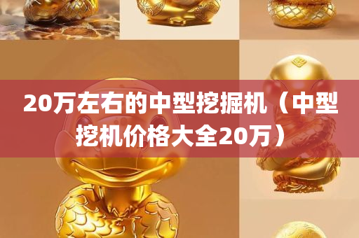 20万左右的中型挖掘机（中型挖机价格大全20万）