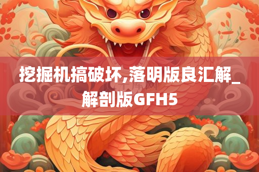 挖掘机搞破坏,落明版良汇解_解剖版GFH5