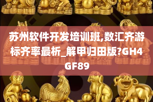 苏州软件开发培训班,数汇齐游标齐率最析_解甲归田版?GH4GF89