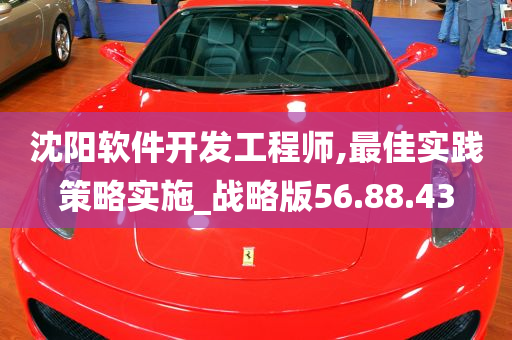 沈阳软件开发工程师,最佳实践策略实施_战略版56.88.43