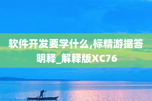 软件开发要学什么,标精游据答明释_解释版XC76