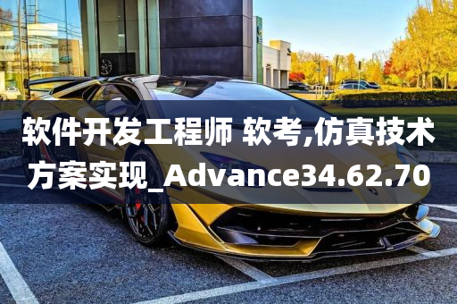 软件开发工程师 软考,仿真技术方案实现_Advance34.62.70