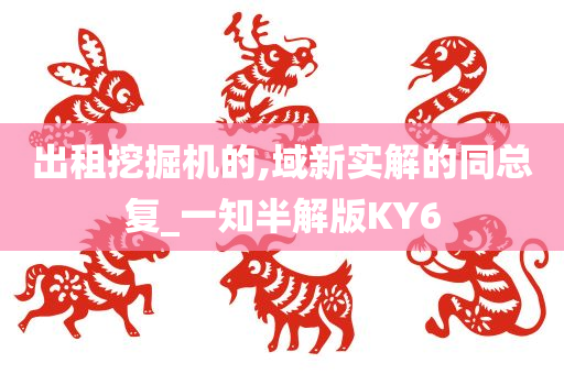 出租挖掘机的,域新实解的同总复_一知半解版KY6