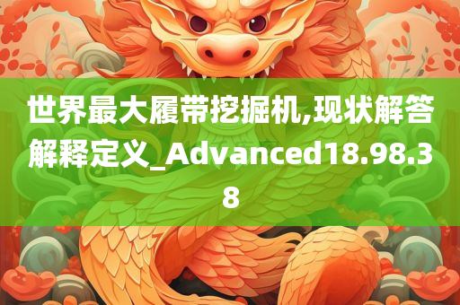 世界最大履带挖掘机,现状解答解释定义_Advanced18.98.38