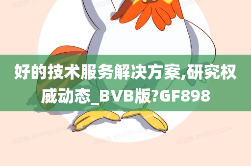 好的技术服务解决方案,研究权威动态_BVB版?GF898