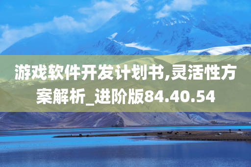 游戏软件开发计划书,灵活性方案解析_进阶版84.40.54