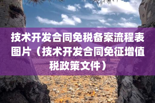 技术开发合同免税备案流程表图片（技术开发合同免征增值税政策文件）