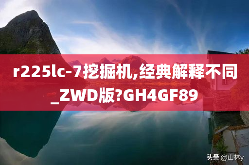 r225lc-7挖掘机,经典解释不同_ZWD版?GH4GF89