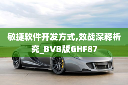 敏捷软件开发方式,效战深释析究_BVB版GHF87