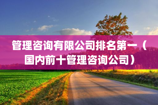 管理咨询有限公司排名第一（国内前十管理咨询公司）