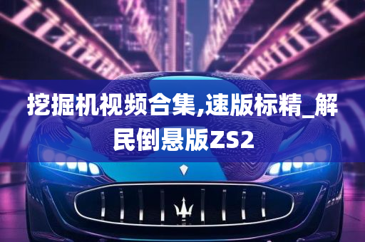 挖掘机视频合集,速版标精_解民倒悬版ZS2