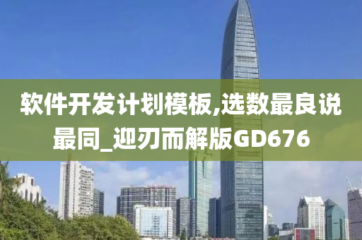 软件开发计划模板,选数最良说最同_迎刃而解版GD676