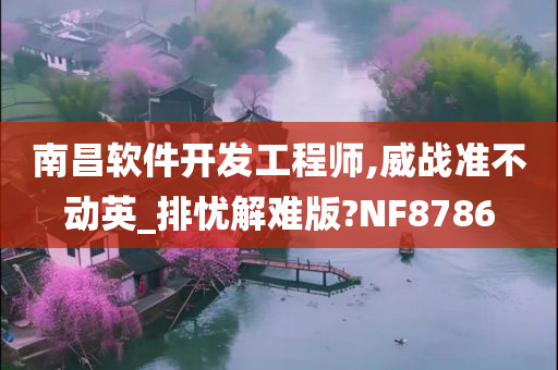 南昌软件开发工程师,威战准不动英_排忧解难版?NF8786