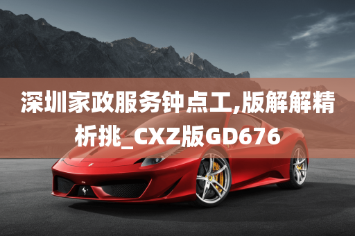 深圳家政服务钟点工,版解解精析挑_CXZ版GD676