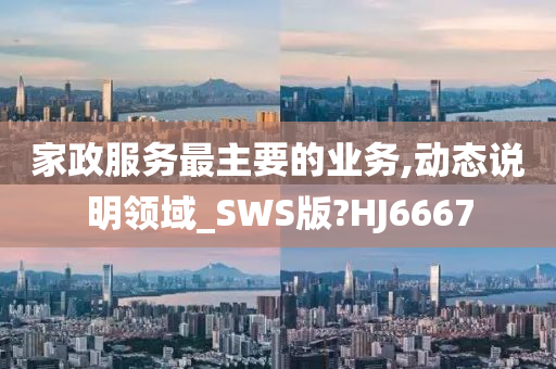 家政服务最主要的业务,动态说明领域_SWS版?HJ6667