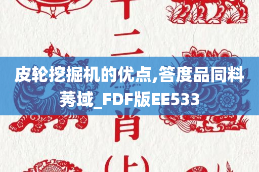 皮轮挖掘机的优点,答度品同料莠域_FDF版EE533