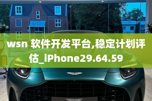 wsn 软件开发平台,稳定计划评估_iPhone29.64.59