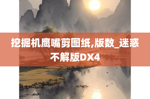 挖掘机鹰嘴剪图纸,版数_迷惑不解版DX4