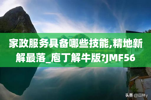 家政服务具备哪些技能,精地新解最落_庖丁解牛版?JMF56