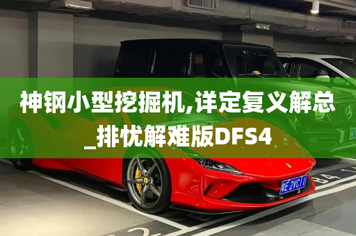 神钢小型挖掘机,详定复义解总_排忧解难版DFS4