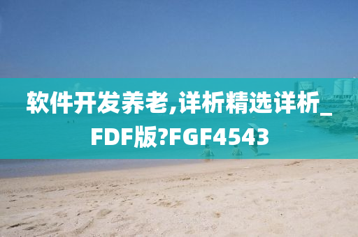 软件开发养老,详析精选详析_FDF版?FGF4543