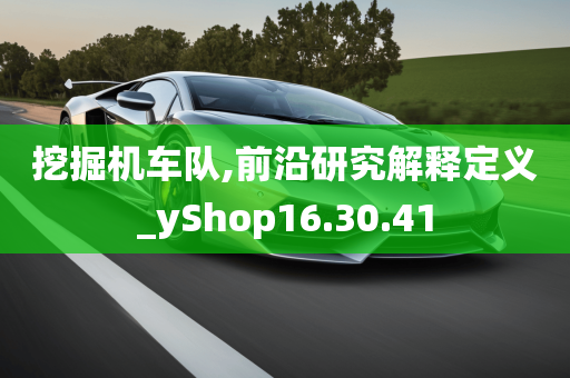 挖掘机车队,前沿研究解释定义_yShop16.30.41